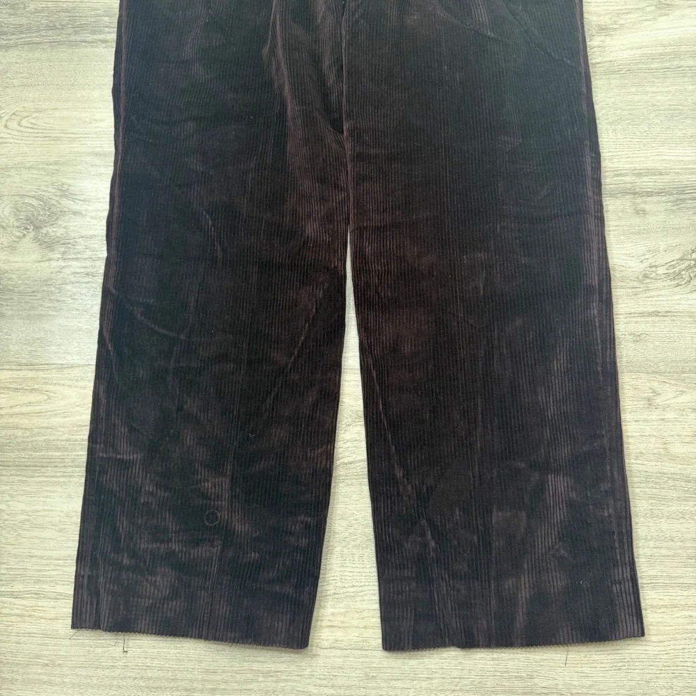 Brooks Brothers Loro Piana Corduroy Pants Mens 35 Brown Burgundy Made in Italy